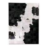 Square Cowhide Patchwork Rug