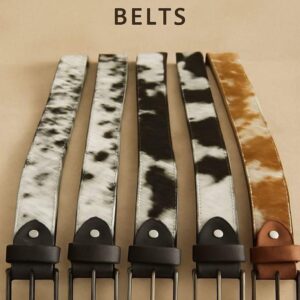 Cowhide Hairon Belt